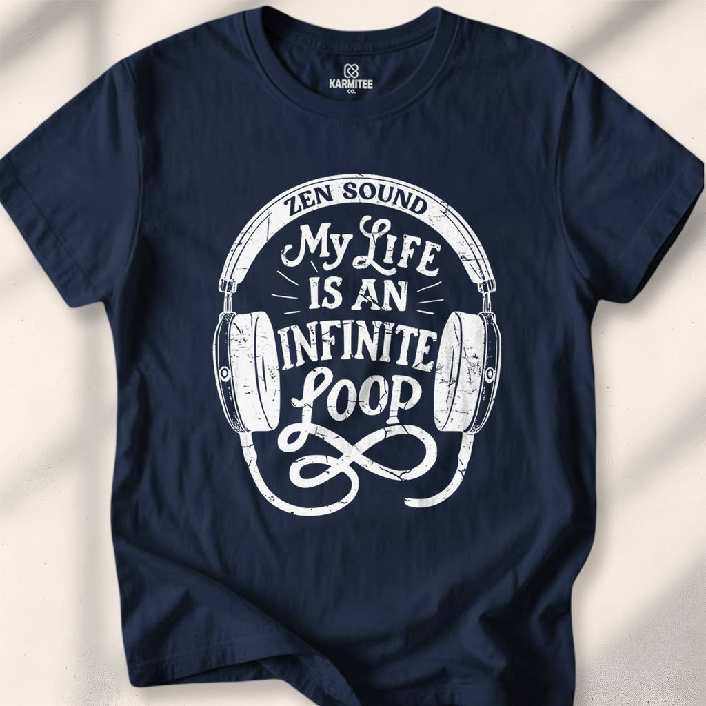 My Life Is An Infinite Loop T-shirt - Navy