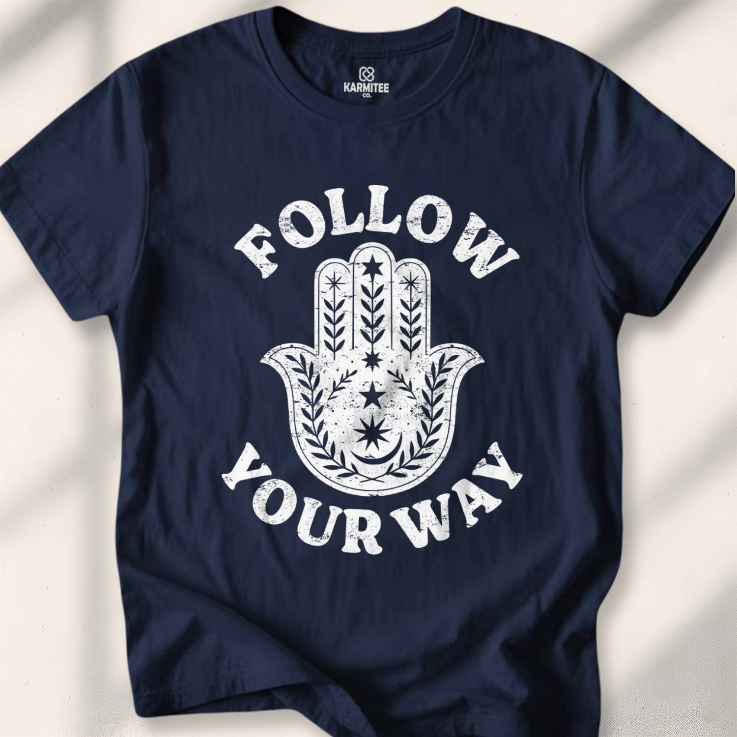 Follow Your Way T-shirt - Navy