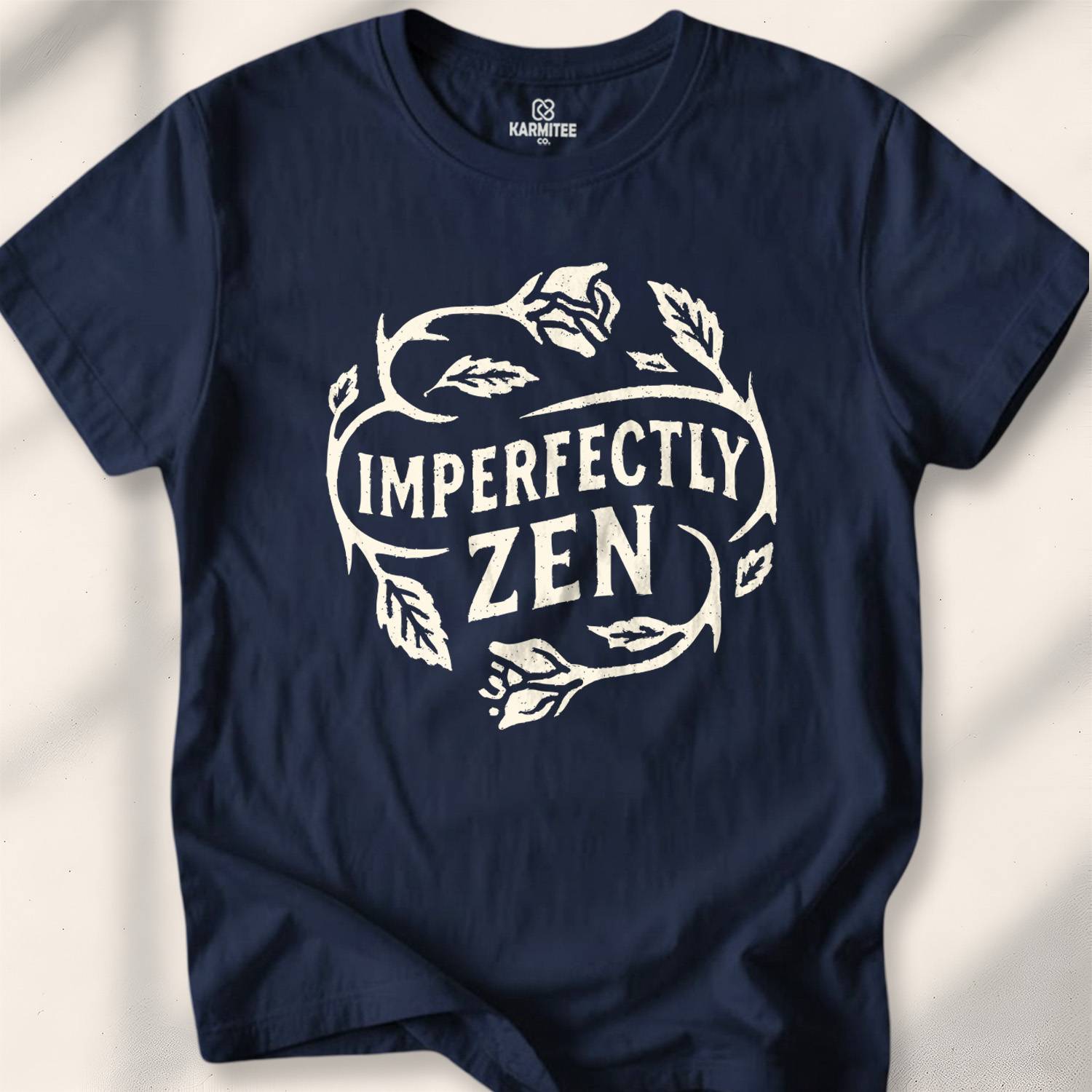 Imperfectly Zen T-shirt - Navy