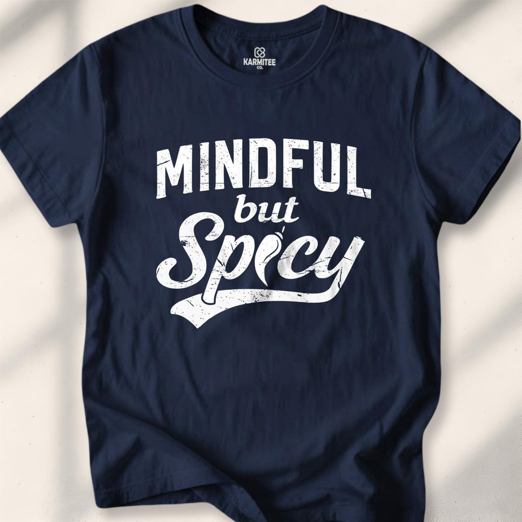 Mindful But Spicy T-shirt - Navy