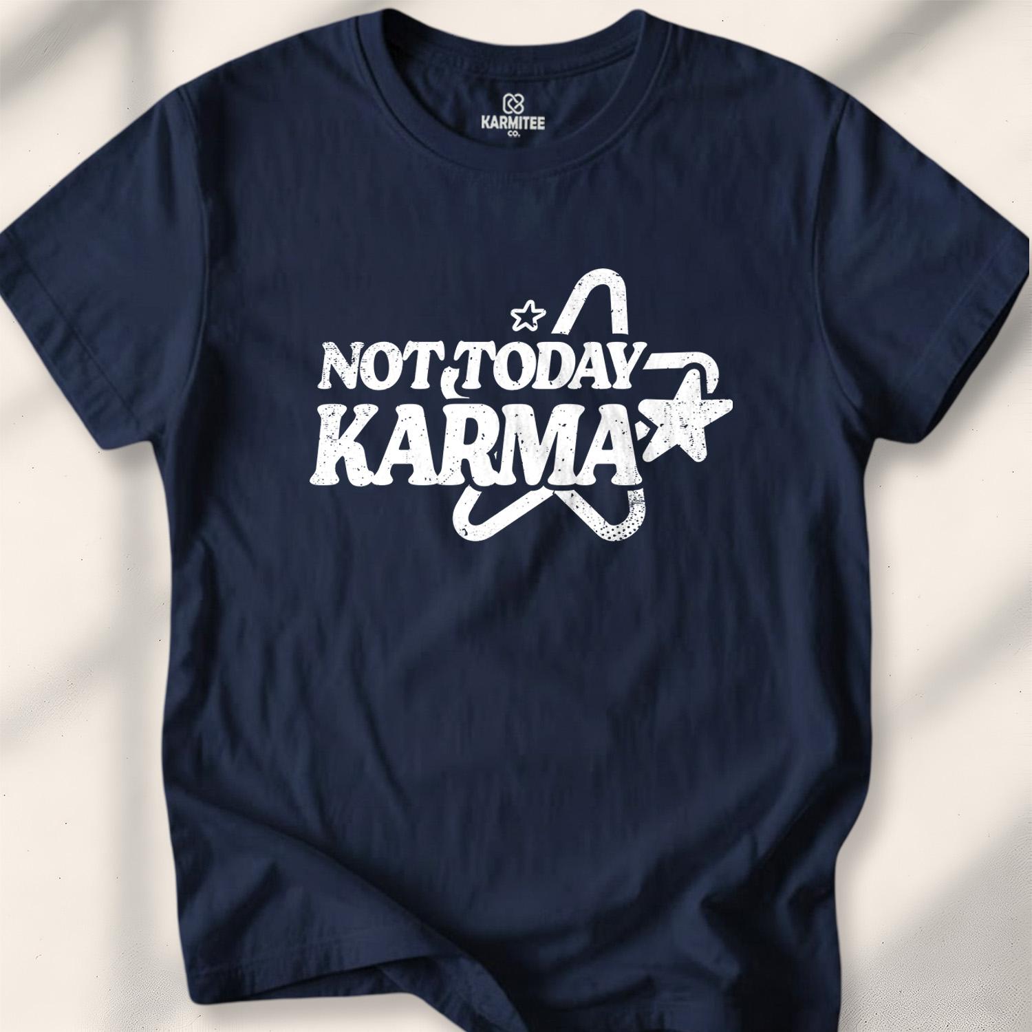 Not Today Karma T-shirt - Navy