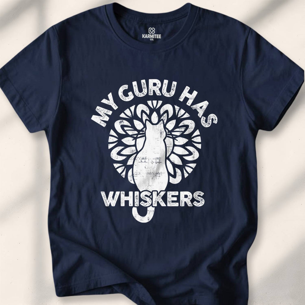 My Guru Has Whiskers T-shirt - Navy