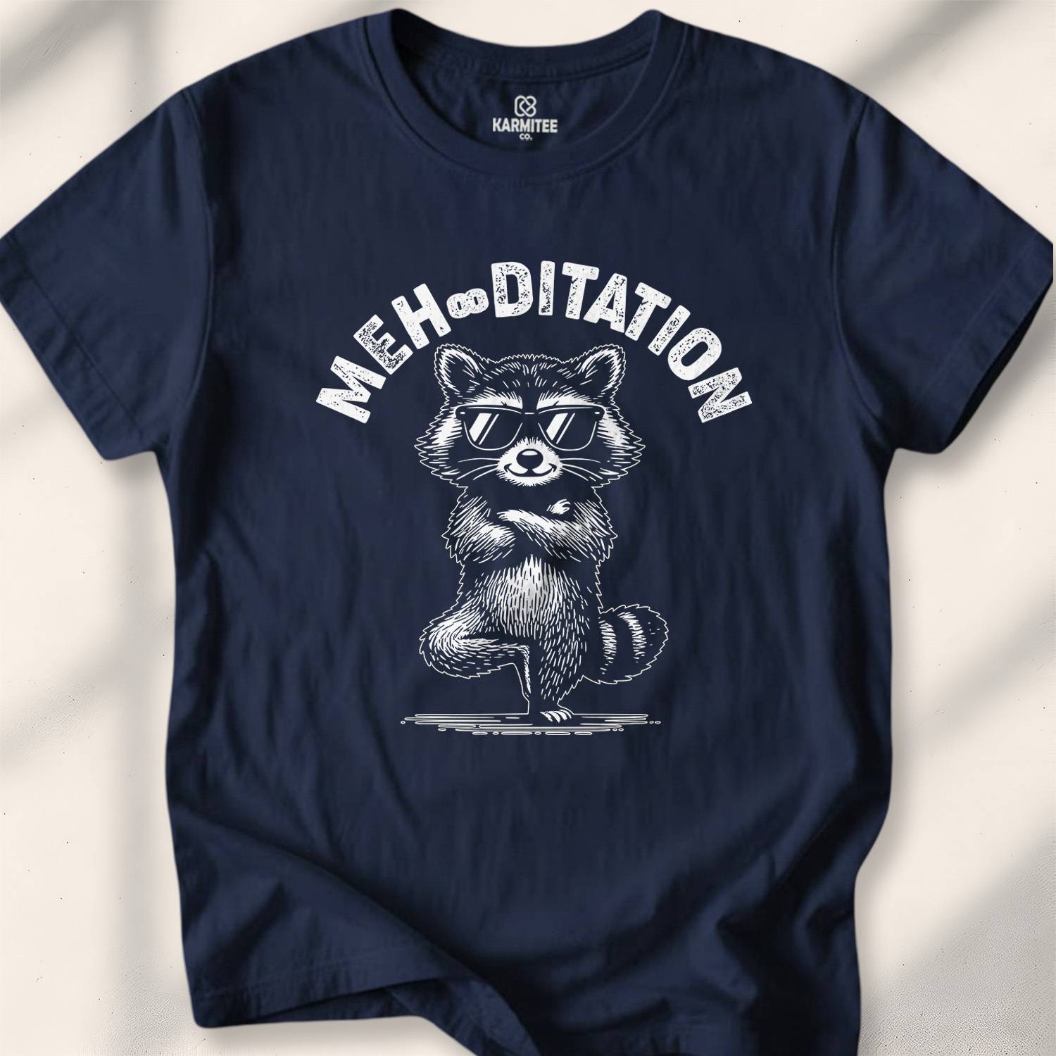 Meh-Ditation T-shirt - Navy