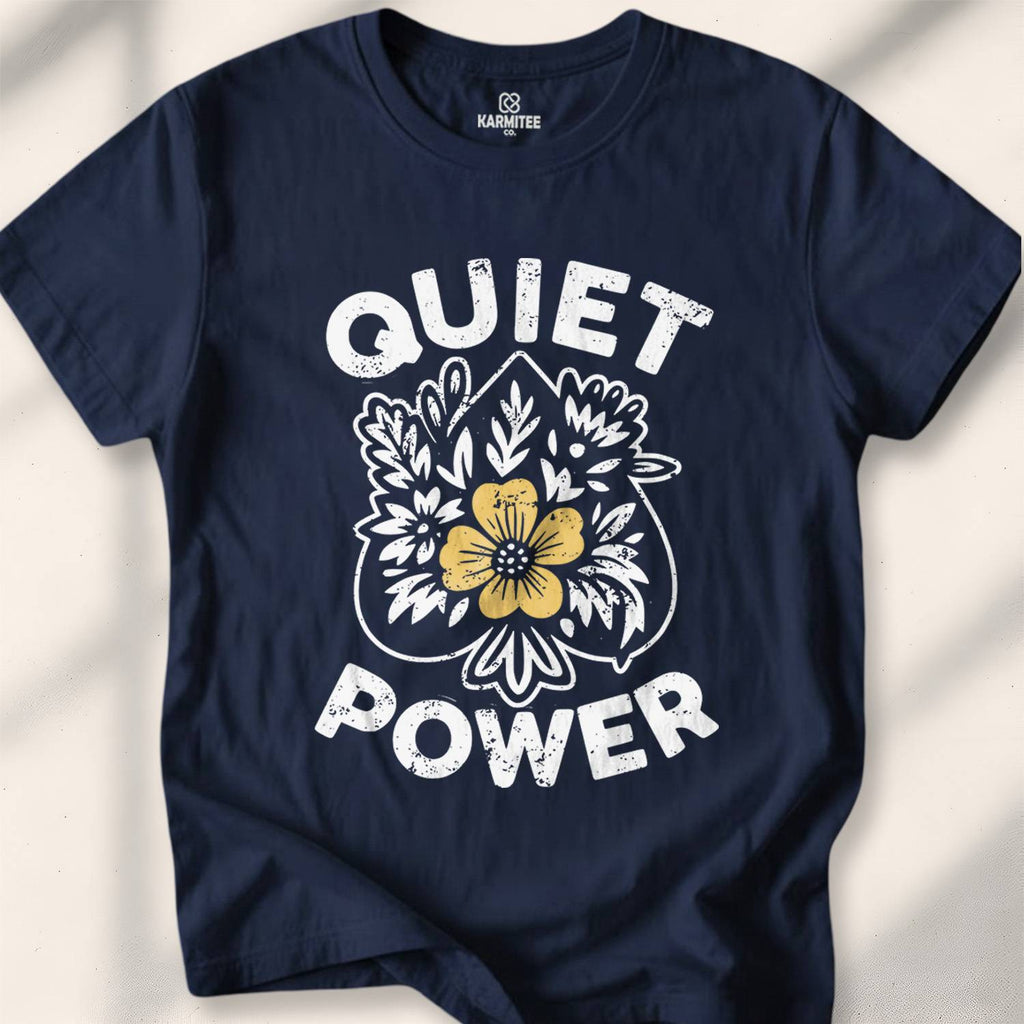 Quiet Power T-shirt - Navy
