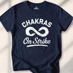 Chakras On Strike T-shirt - Navy