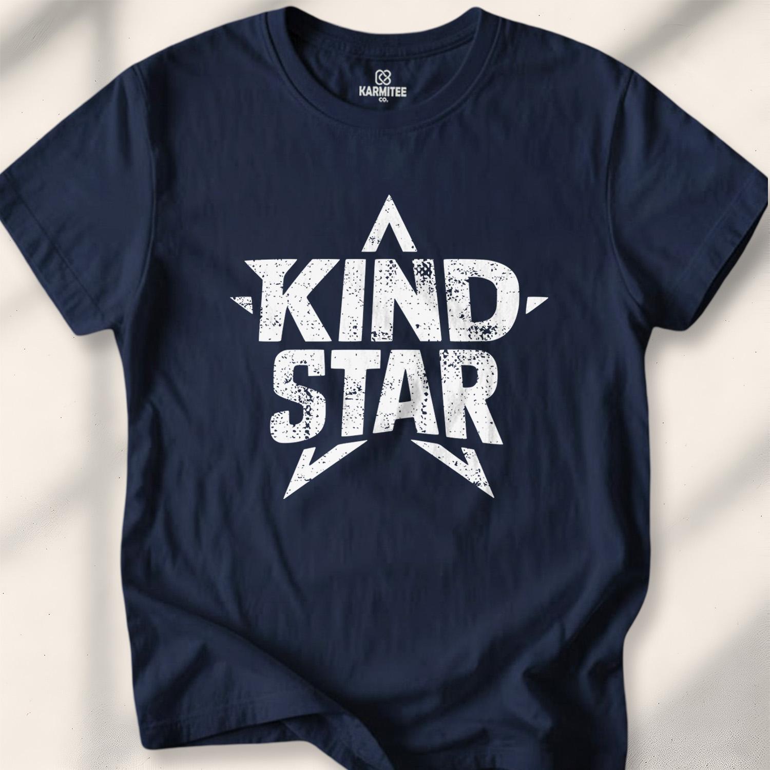 Kind Star T-shirt - Navy