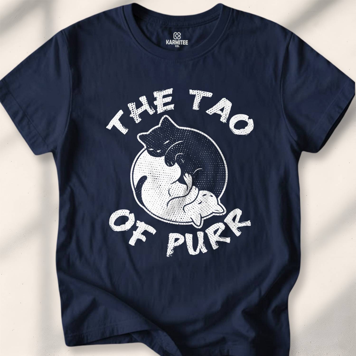 The Tao Of Purr T-shirt - Navy