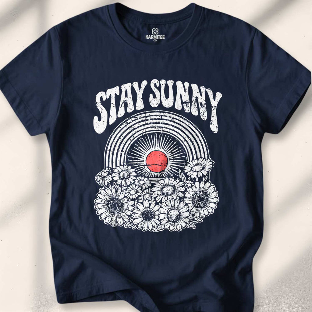 Stay Sunny T-shirt - Navy