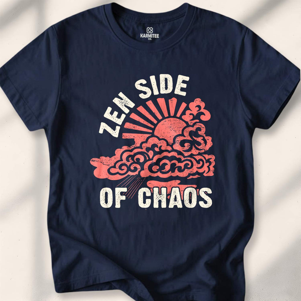 Zen Side Of Chaos T-shirt - Navy