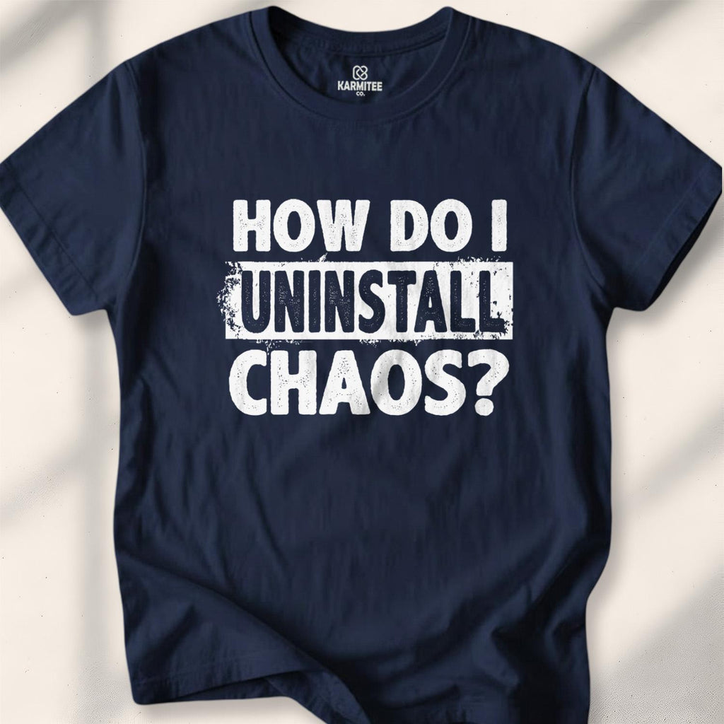 How Do I Uninstall Chaos T-shirt - Navy