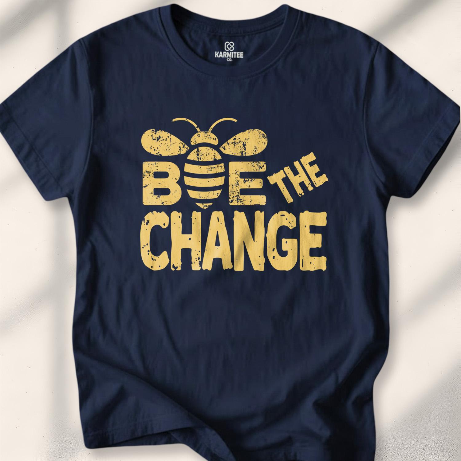 Bee The Change T-shirt - Navy