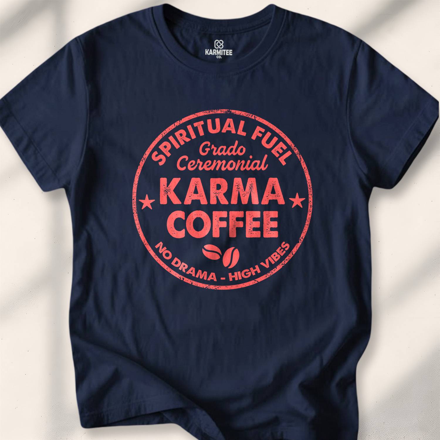 Karma & Coffee T-shirt - Navy