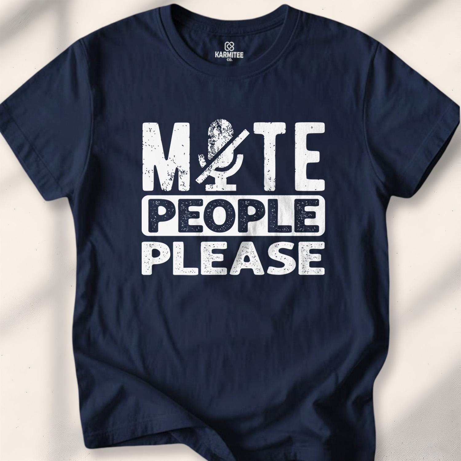 Mute People Please T-shirt - Navy