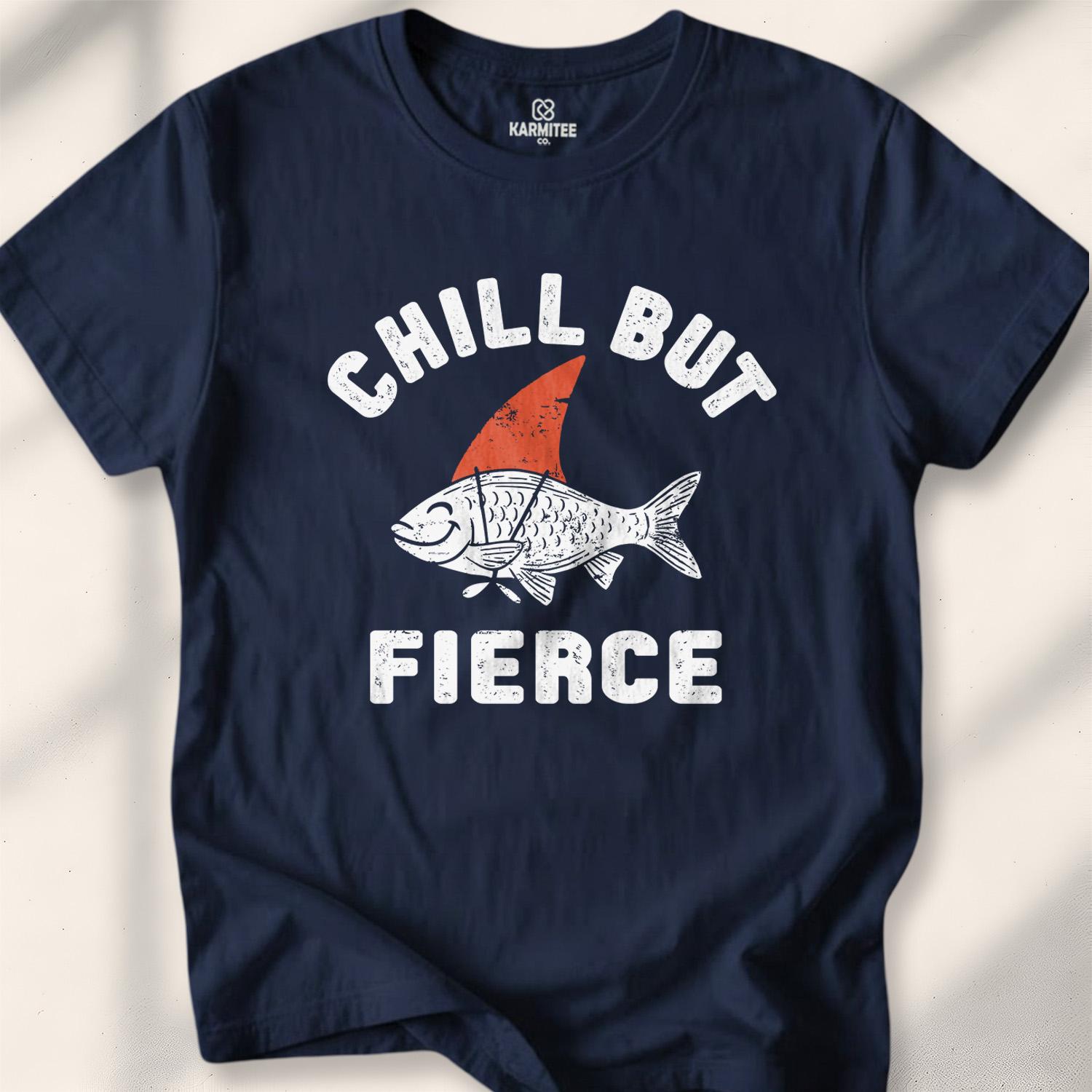 Chill But Fierce T-shirt - Navy