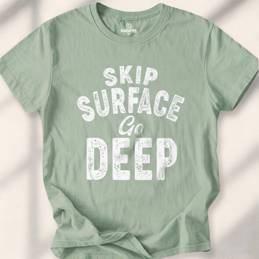 Skip Surface Go Deep T-shirt - Sage