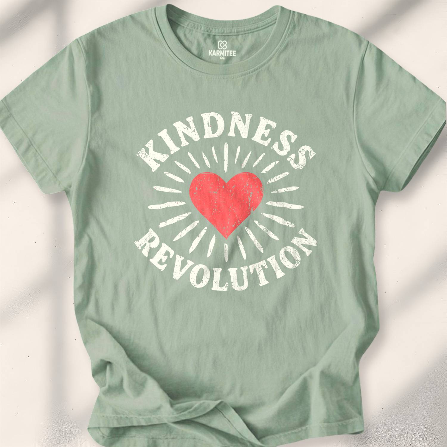 Kindness Revolution T-shirt - Sage