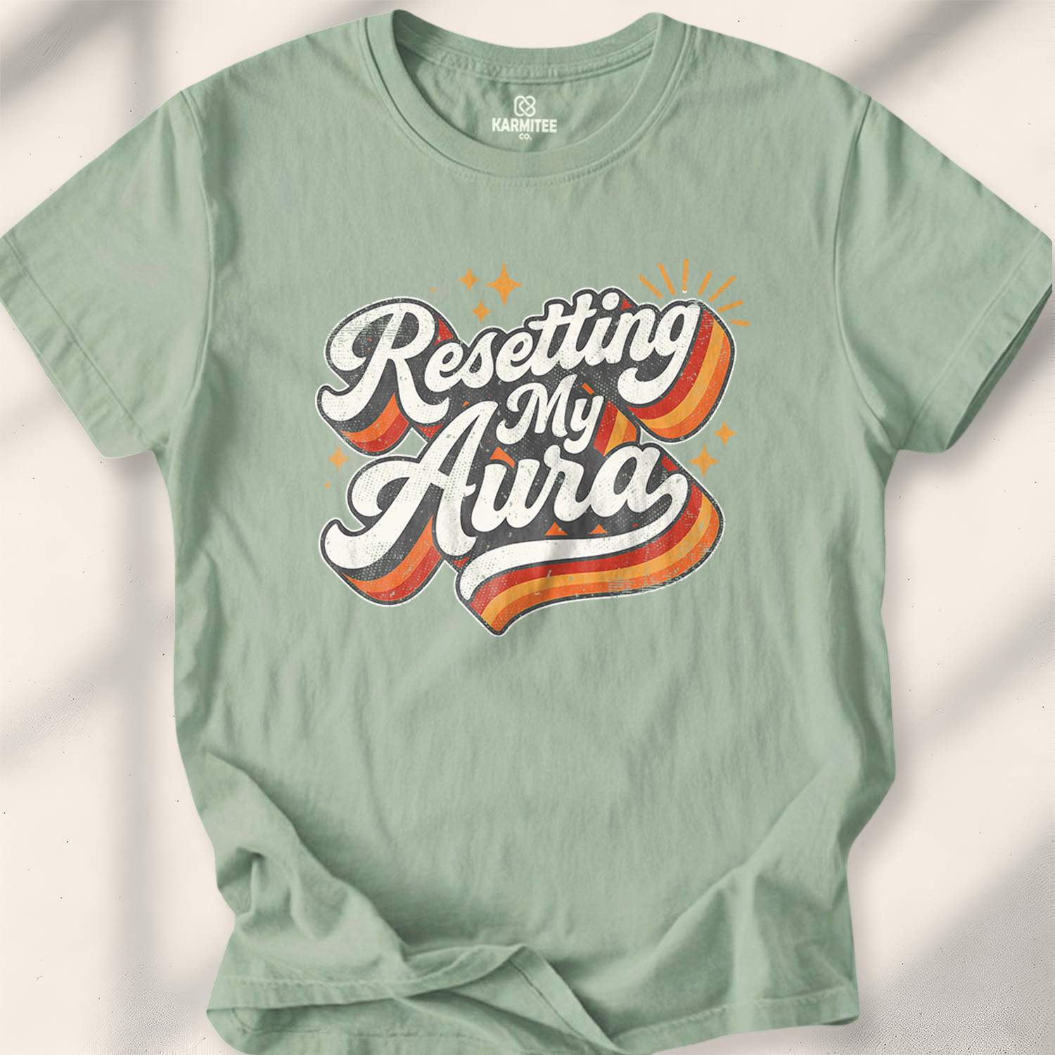Resetting My Aura T-shirt - Sage