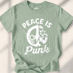 Peace Is Punk T-shirt - Sage