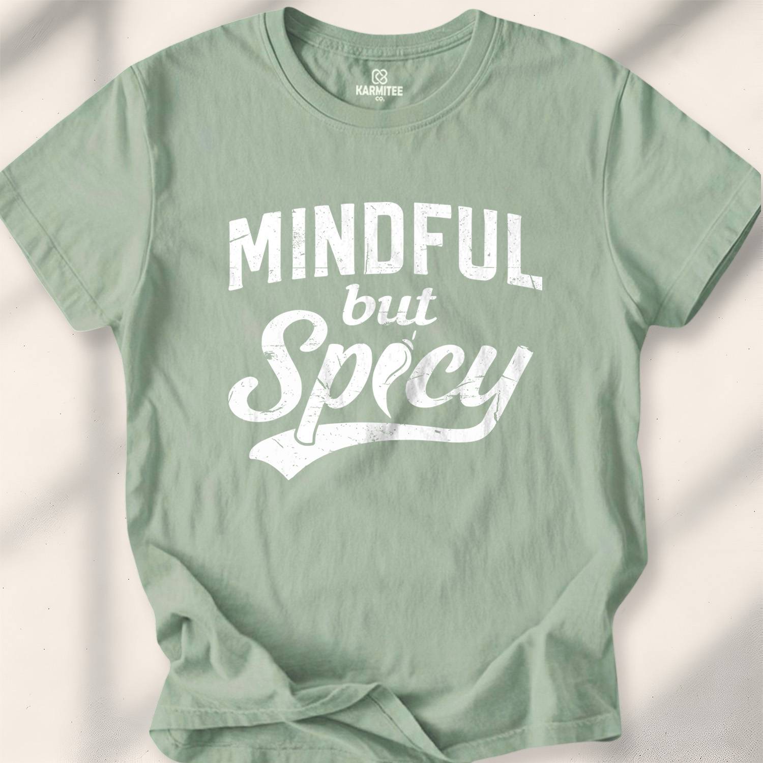 Mindful But Spicy T-shirt - Sage