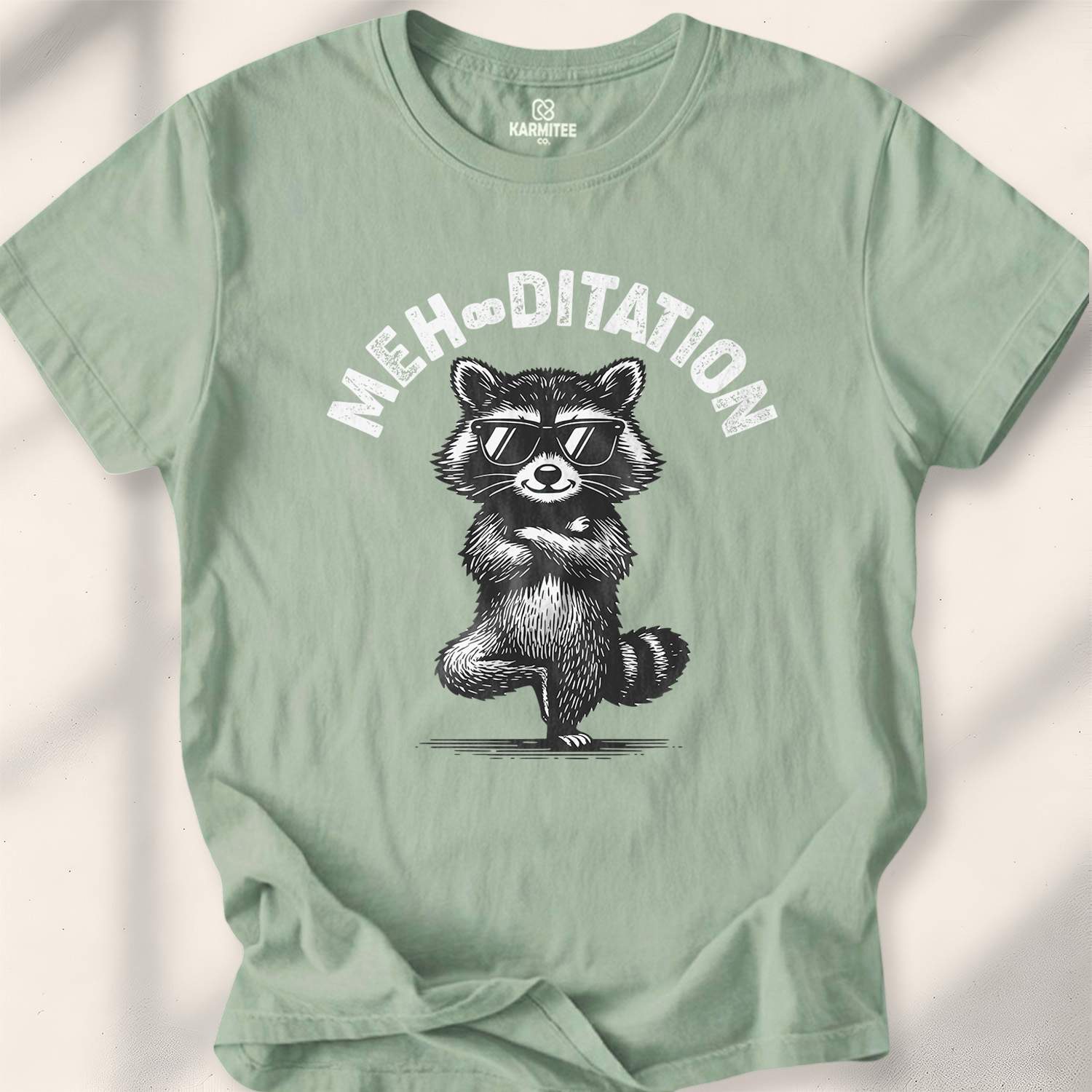 Meh-Ditation T-shirt - Sage