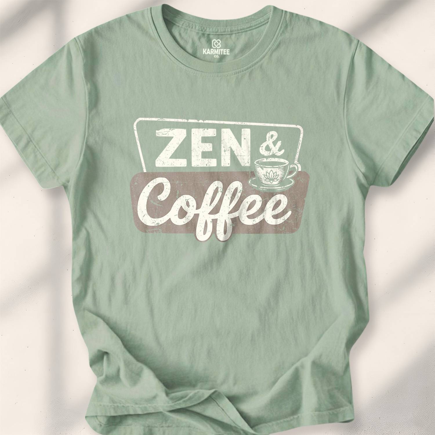 Zen E Coffee T-shirt - Sage