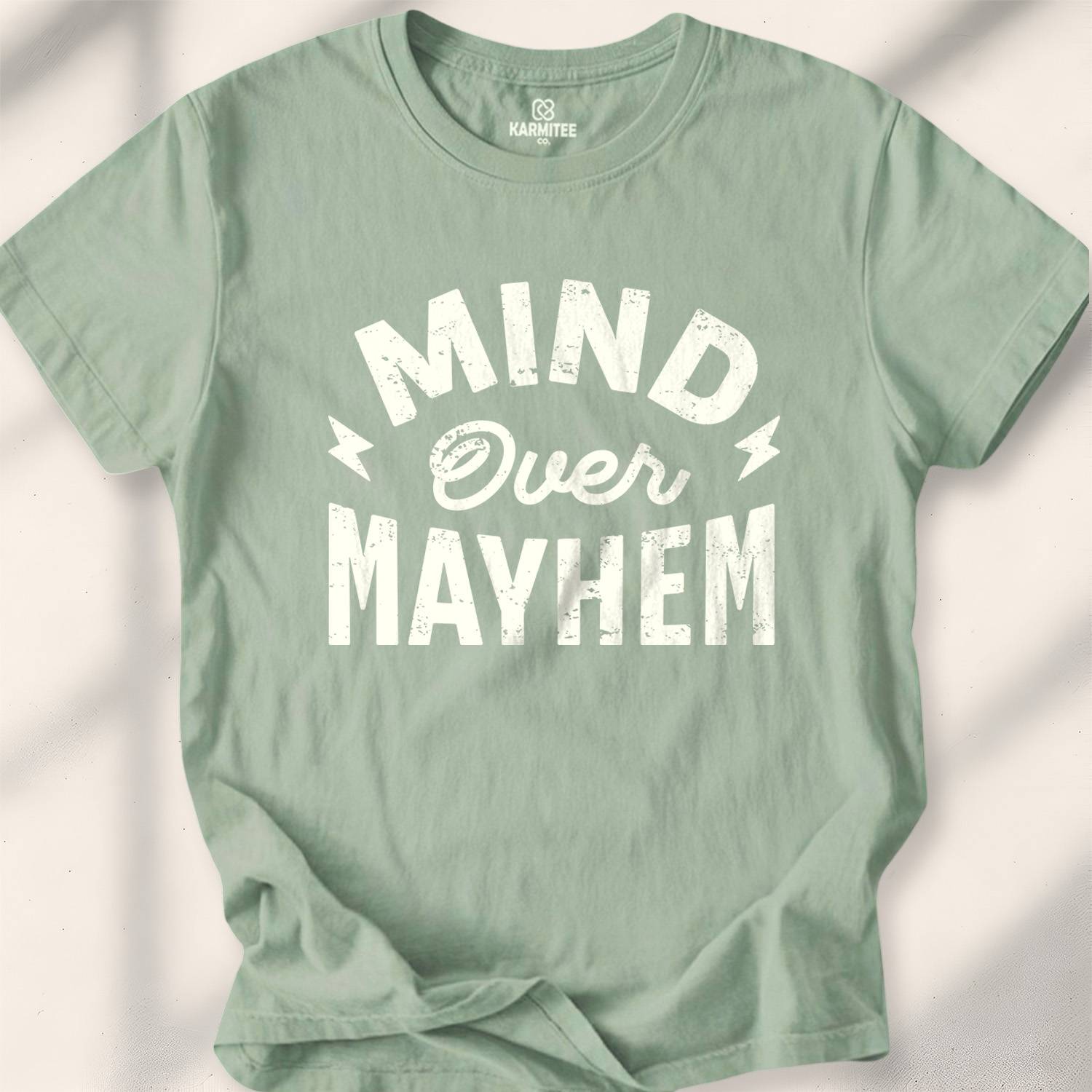 Mind Over Mayhem T-shirt - Sage