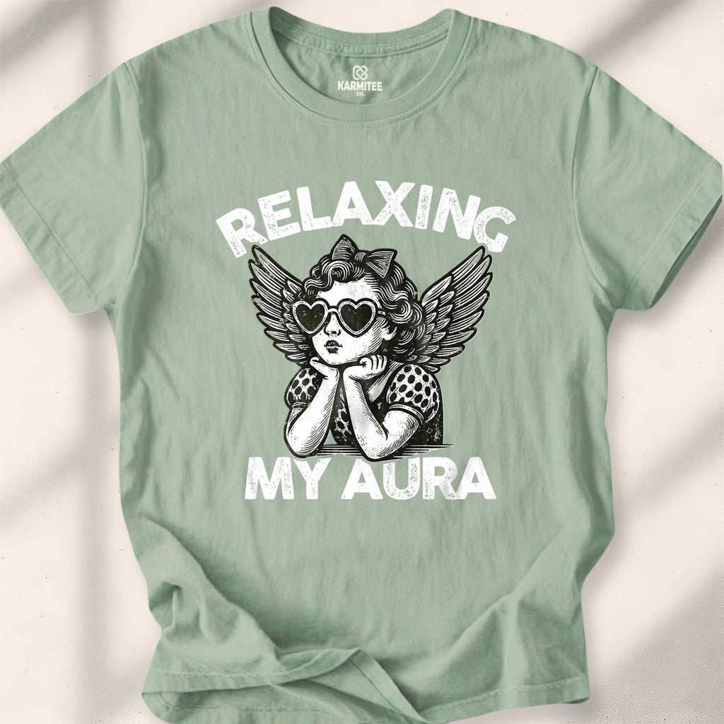 Relaxing My Aura T-shirt - Sage