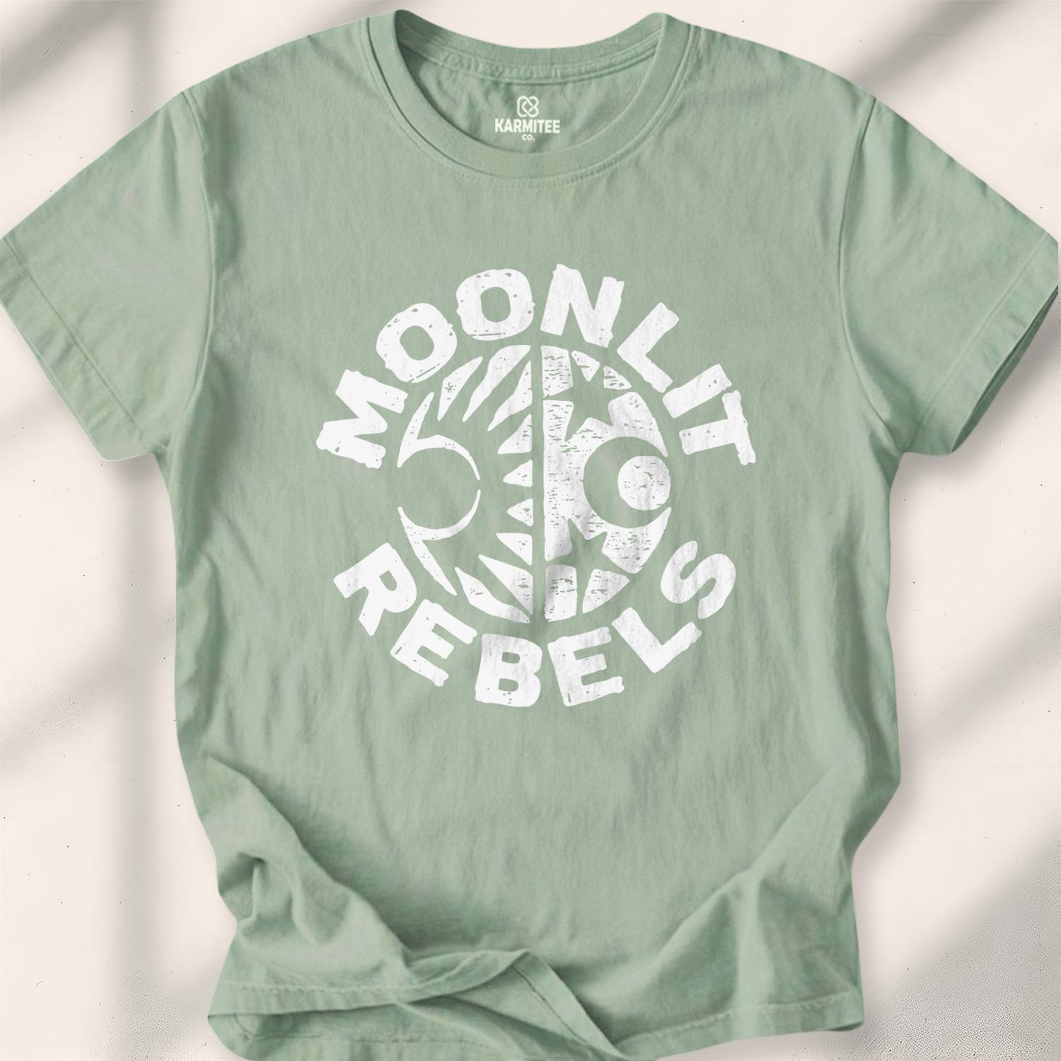 Moonlit Rebel T-shirt - Sage
