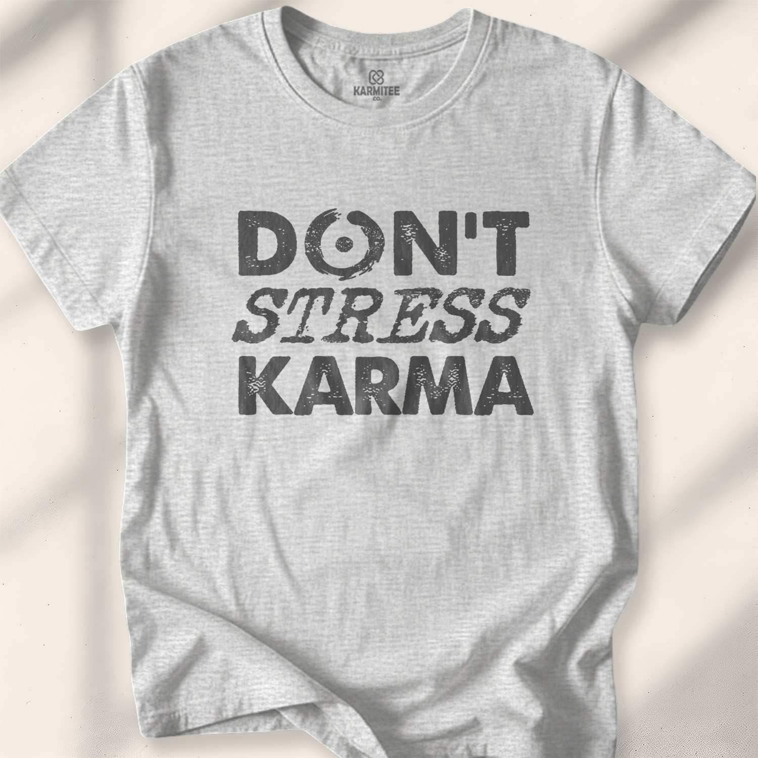 Don’t Stress My Karma T-shirt - Sport Grey