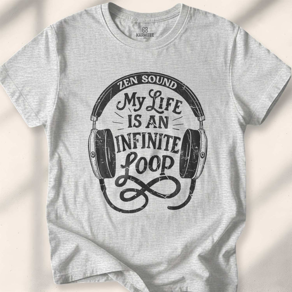 My Life Is An Infinite Loop T-shirt - Sport Grey