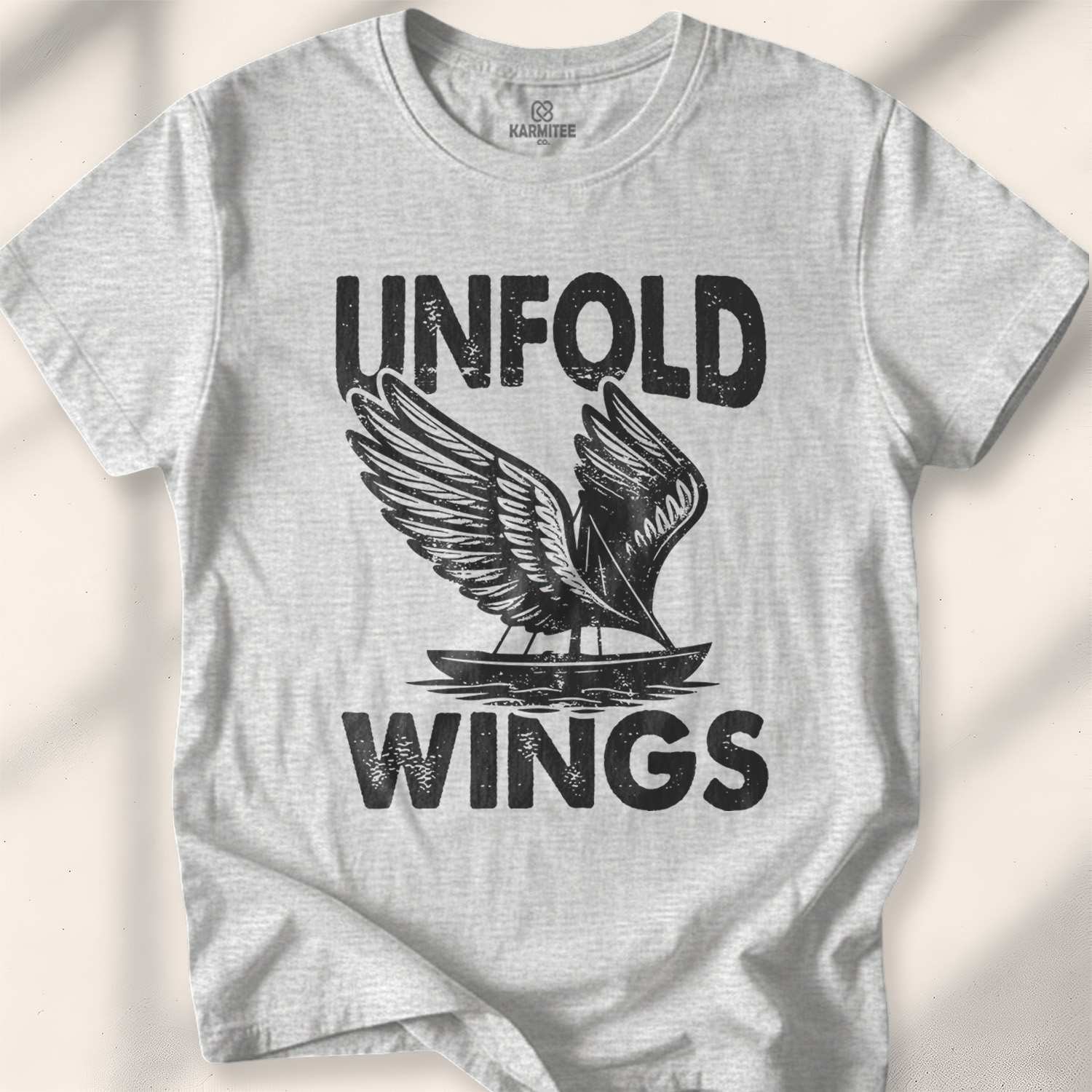Unfold Wings T-shirt - Sport Grey