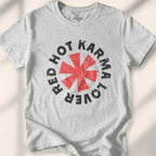 Red Hot Karma Lover T-shirt - Sport Grey