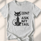 Zen Ask My Tail T-shirt - Sport Grey