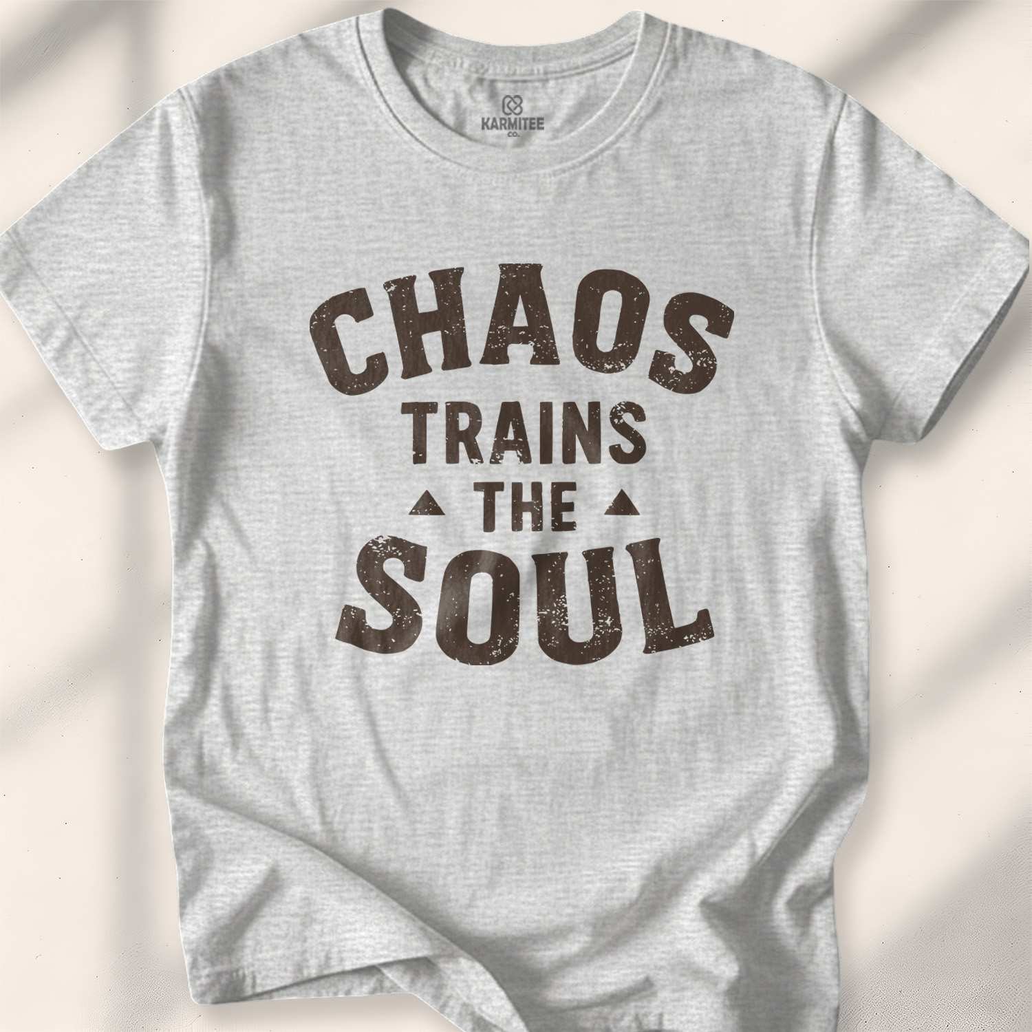 Chaos Trains The Soul T-shirt - Sport Grey