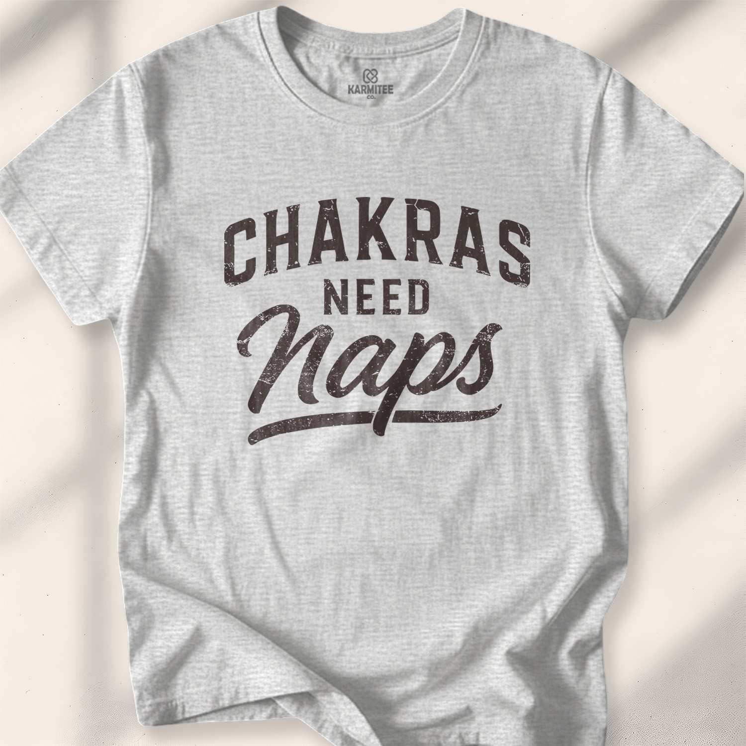 Chakras Need Naps T-shirt - Sport Grey