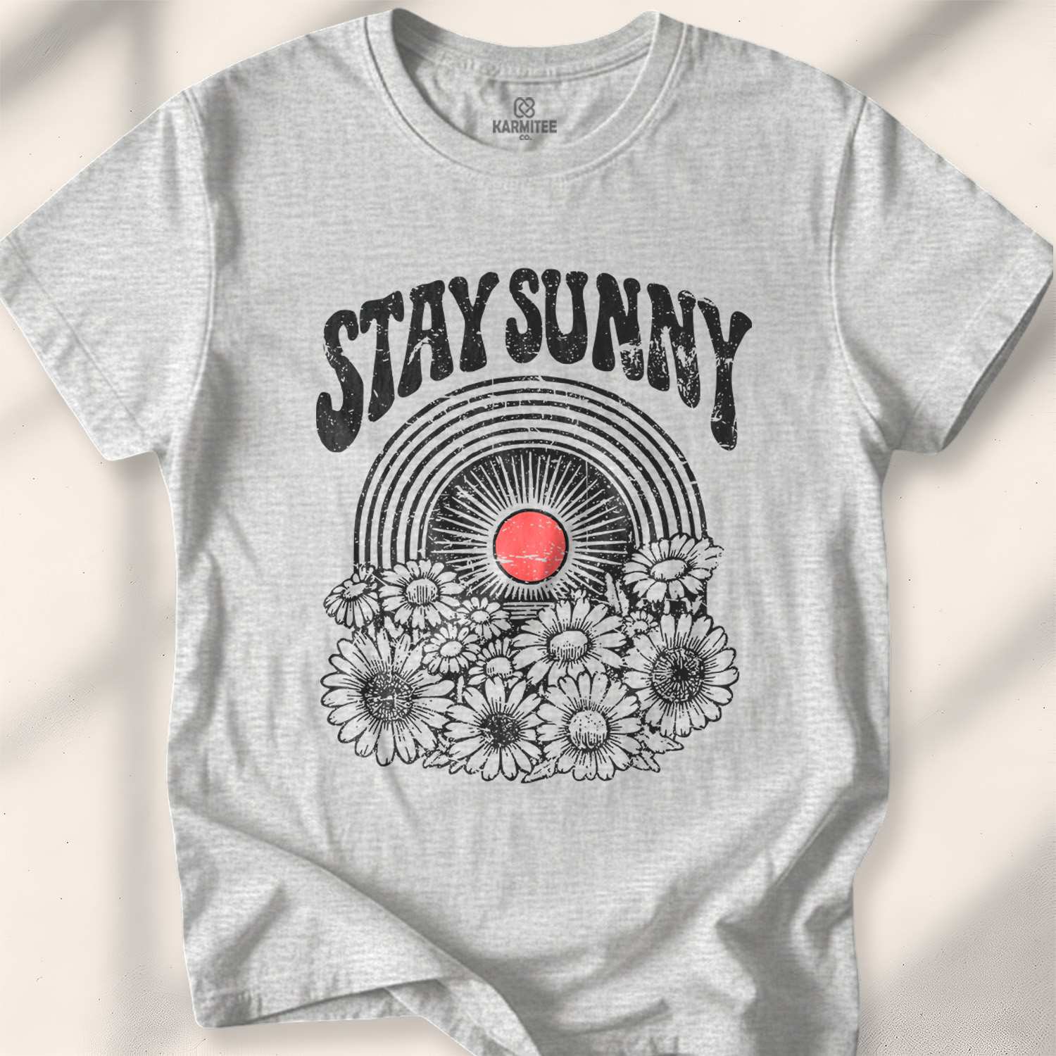 Stay Sunny T-shirt - Sport Grey
