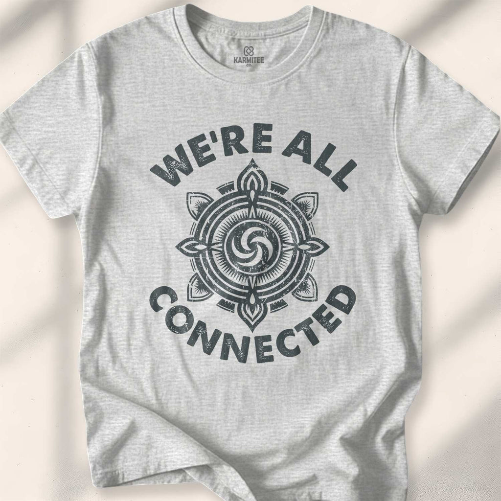 We Are all Connected T-shirt - Sport Grey