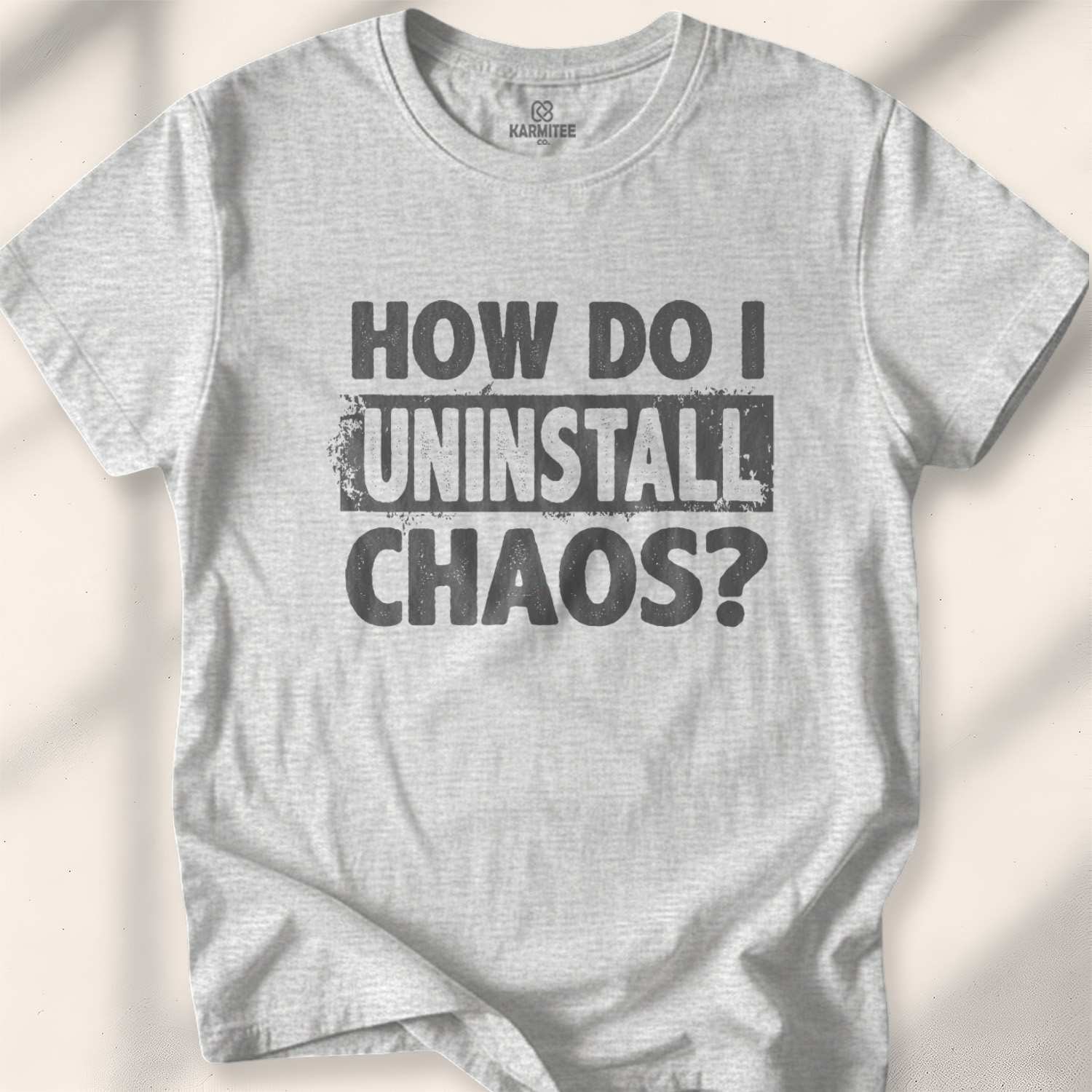 How Do I Uninstall Chaos T-shirt - Sport Grey