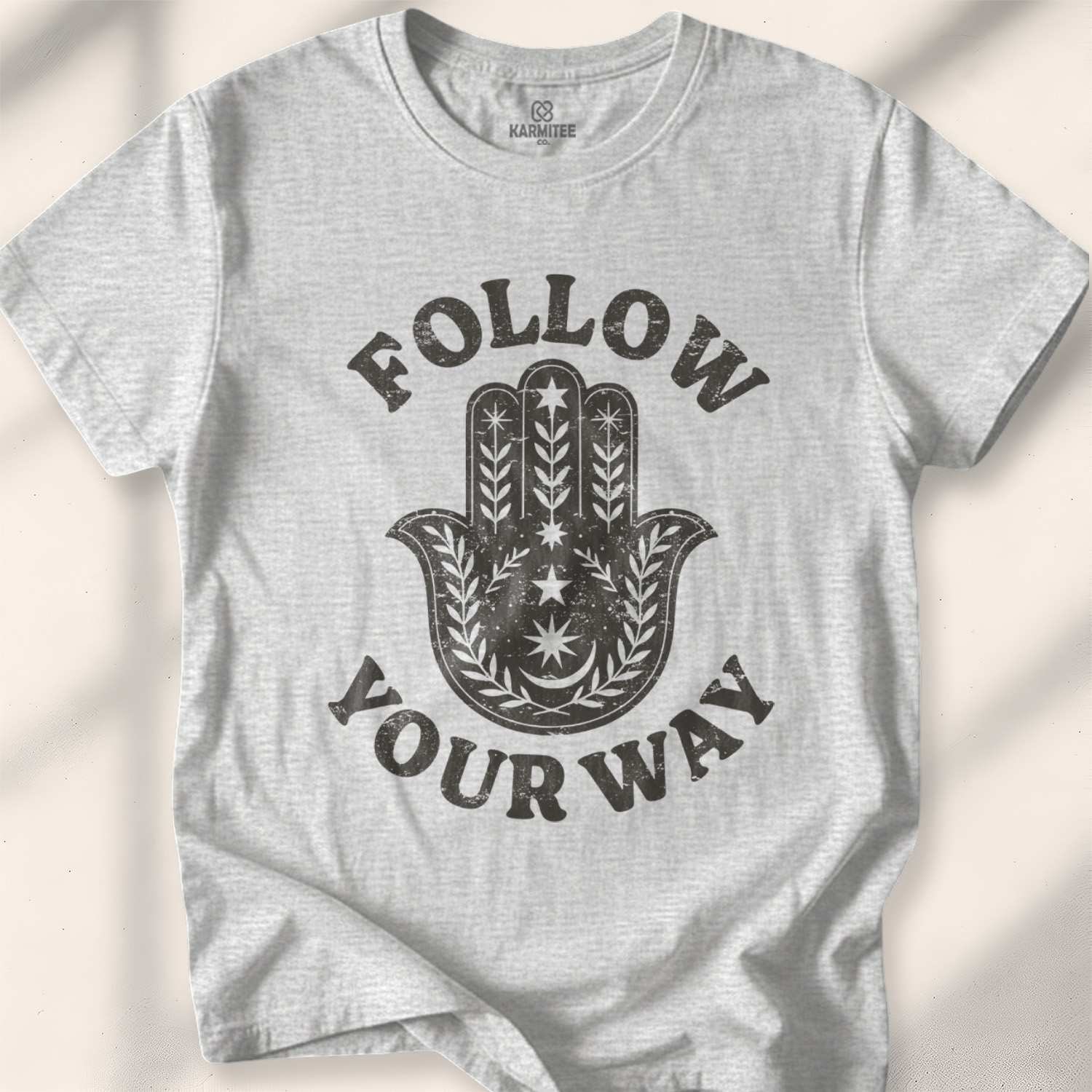 Follow Your Way T-shirt - Sport Grey