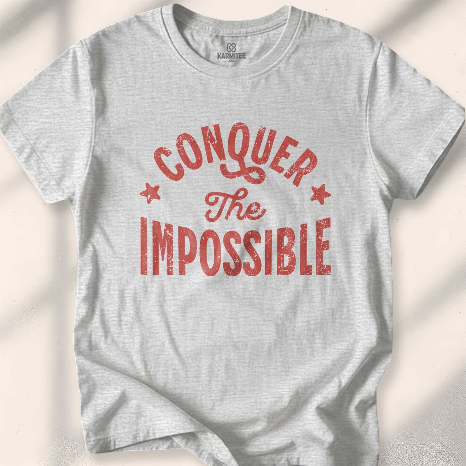 Conquer The Impossible T-shirt - Sport Grey