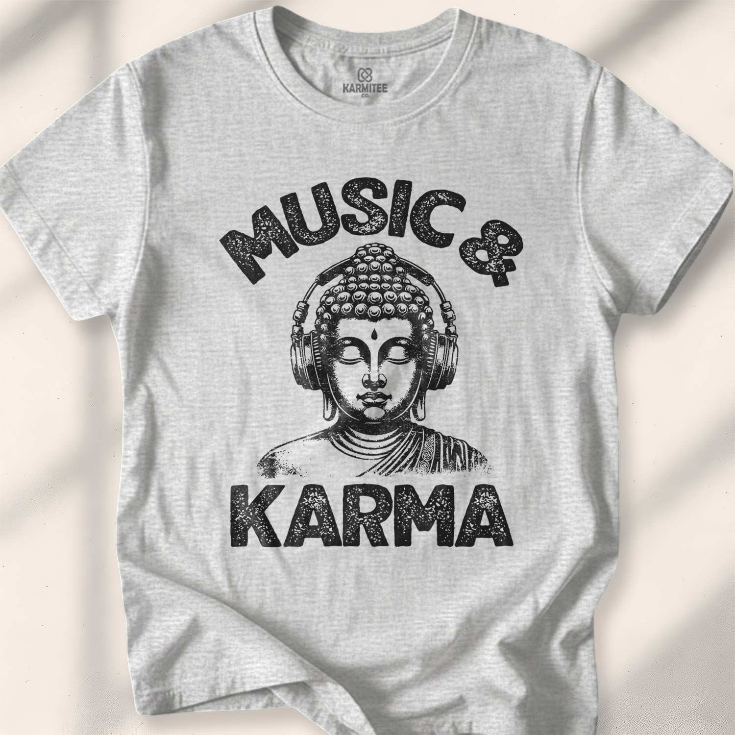 Music & Karma T-shirt - Sport Grey