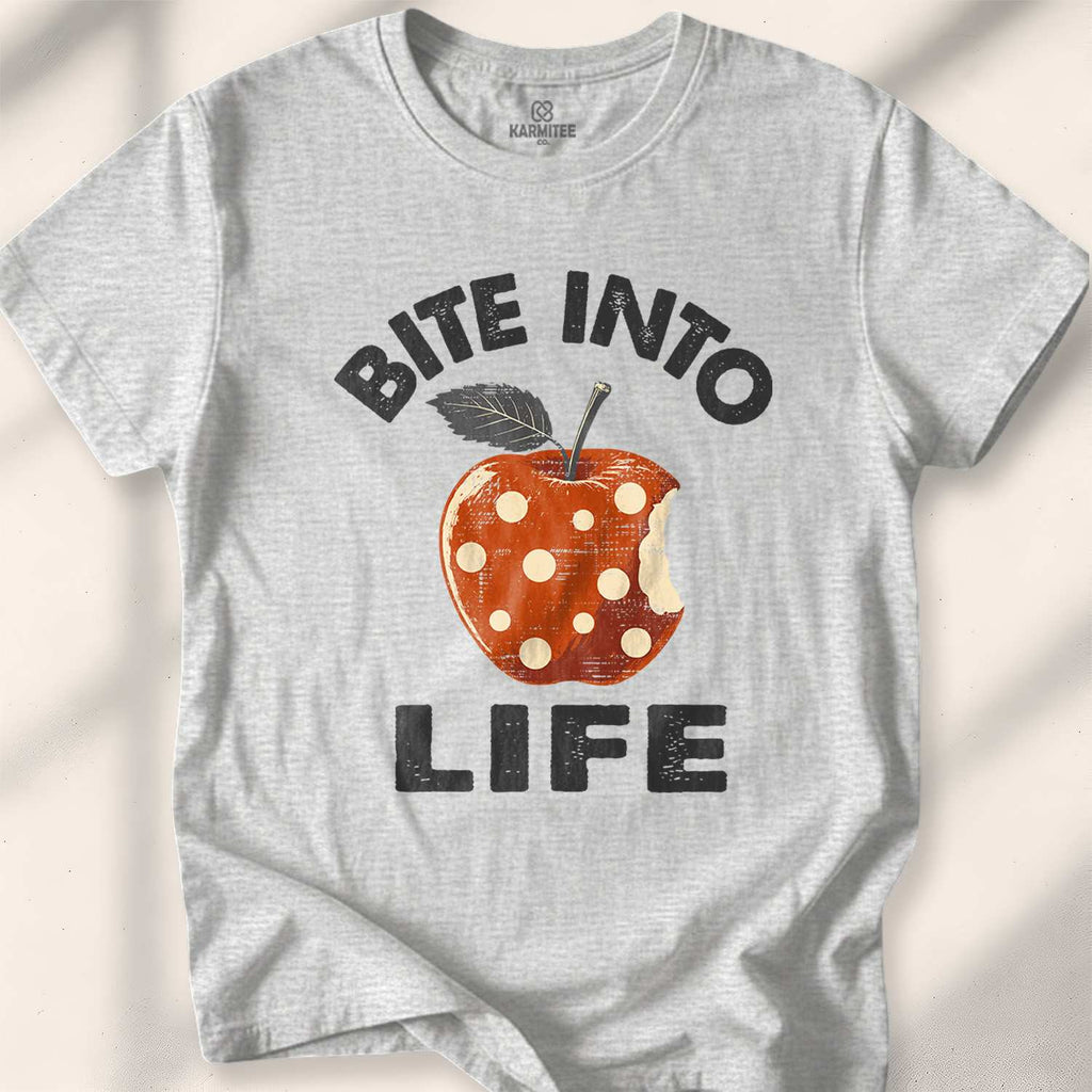 Bite Into Life T-shirt - Sport Grey