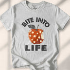 Bite Into Life T-shirt - Sport Grey