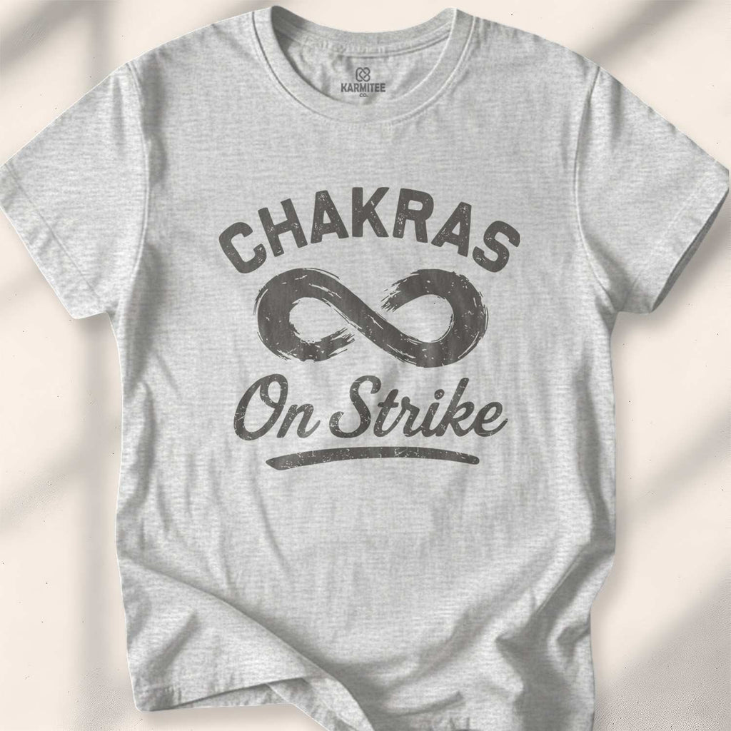 Chakras On Strike T-shirt - Sport Grey