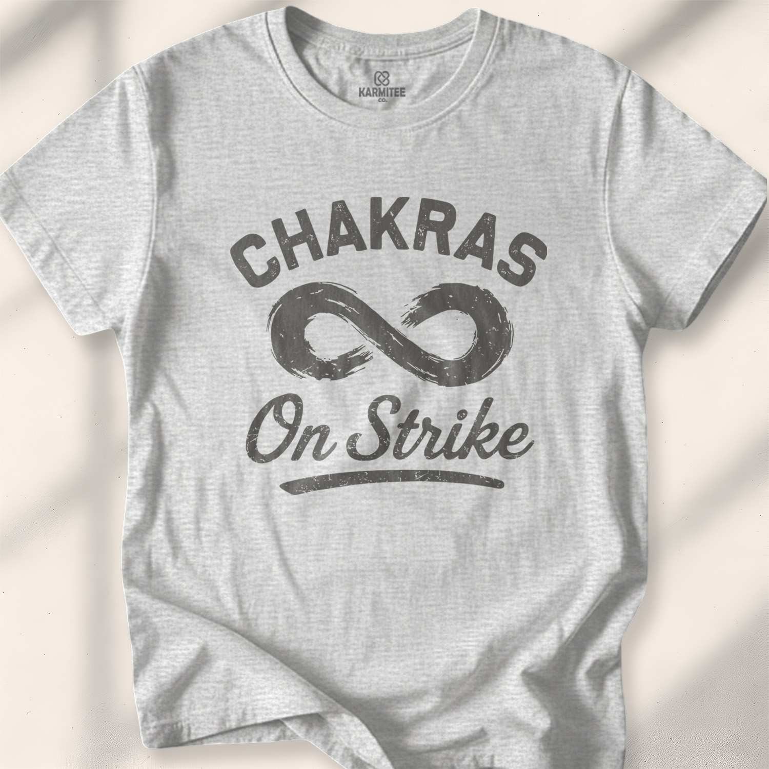 Chakras On Strike T-shirt - Sport Grey