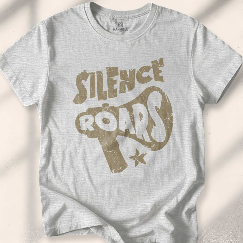 Silence Roars T-shirt - Sport Grey