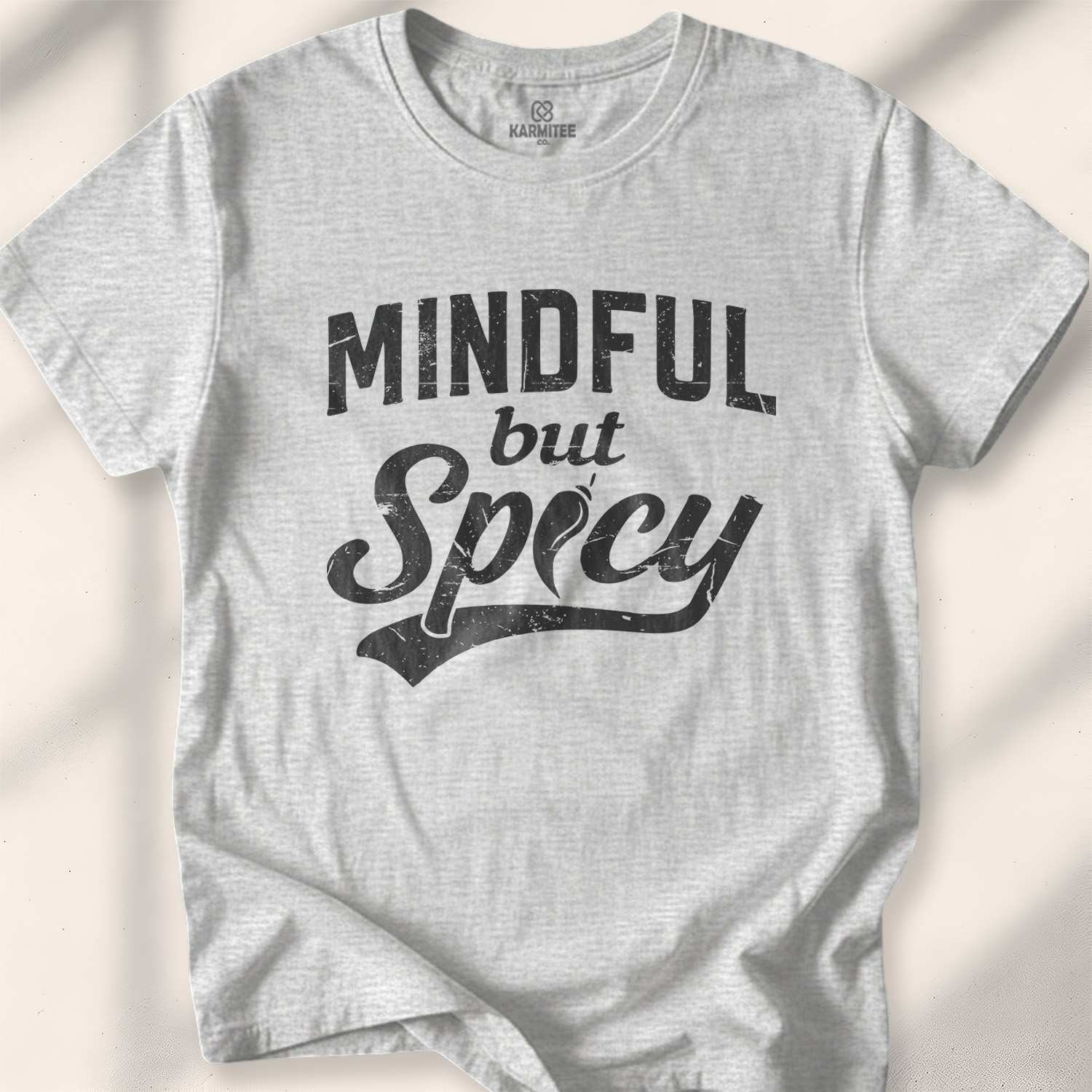 Mindful But Spicy T-shirt - Sport Grey