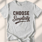 Choose Simplicity T-shirt - Sport Grey