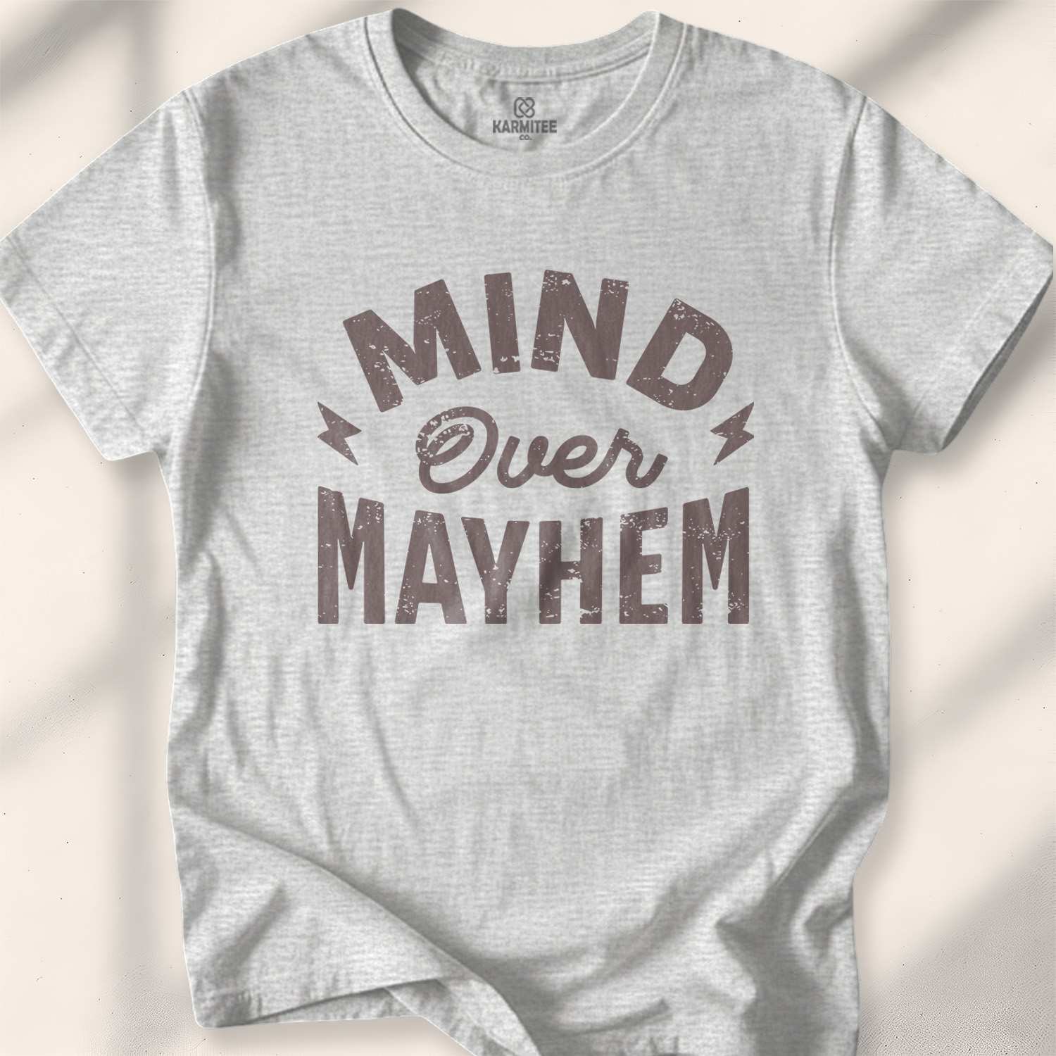 Mind Over Mayhem T-shirt - Sport Grey