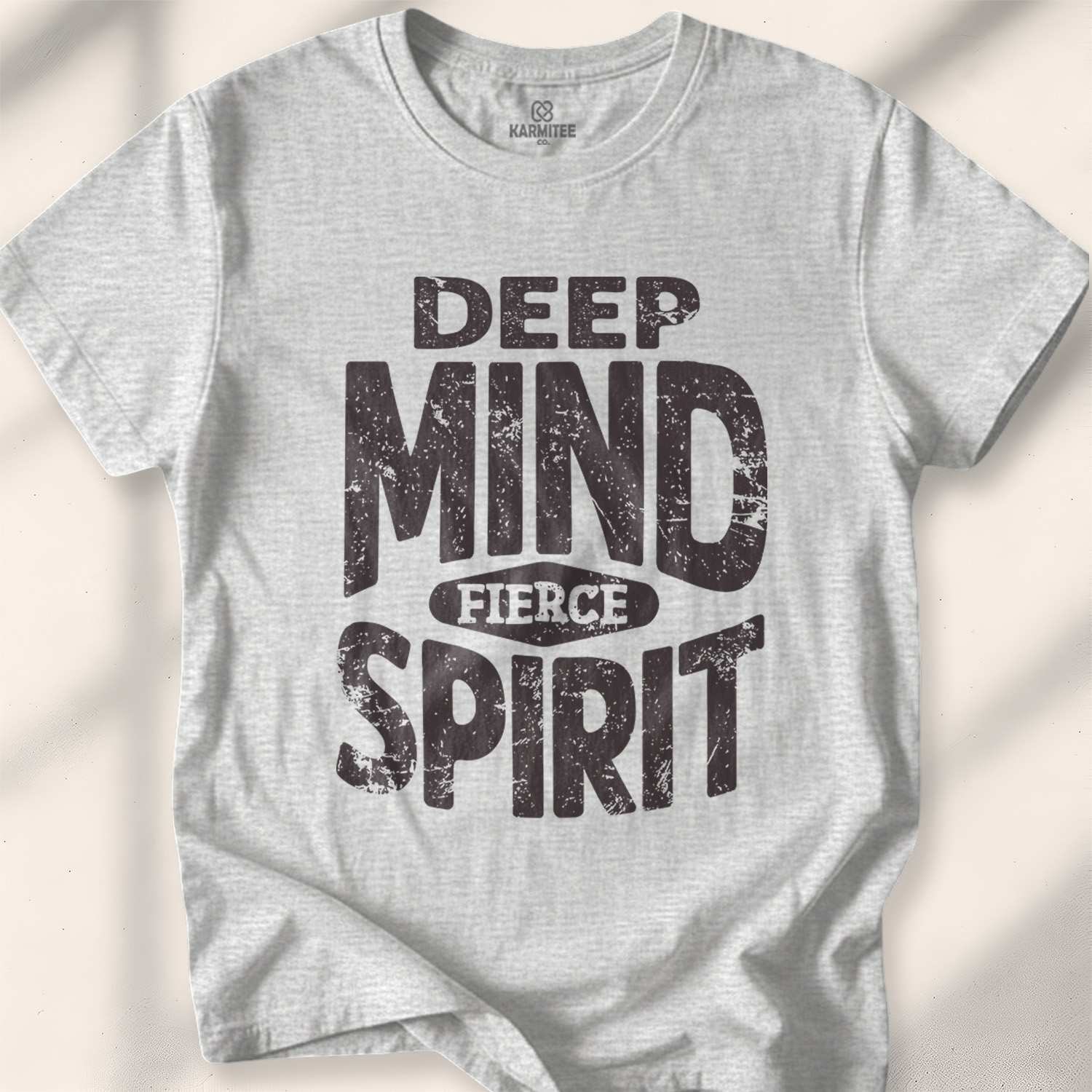 Deep Mind Fierce Spirit T-shirt - Sport Grey